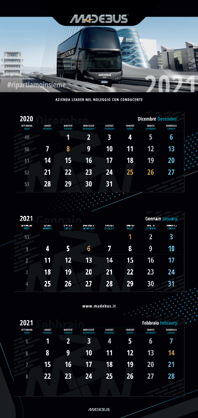 Calendario madebus 2021