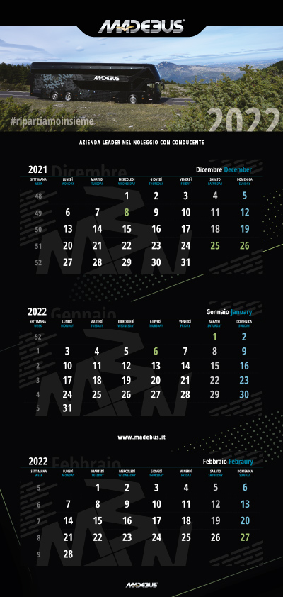 Calendario madebus 2022